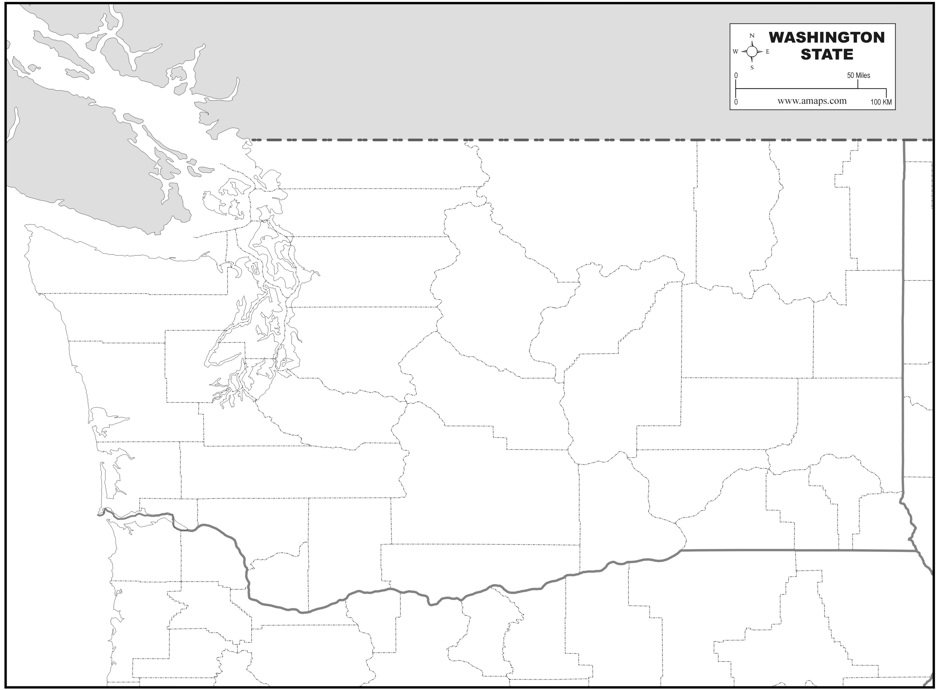Free Map Of Washington State 2867
